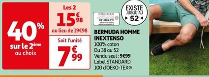 Inextenso - Bermuda Homme  offre à 9,99€ sur Auchan Hypermarché