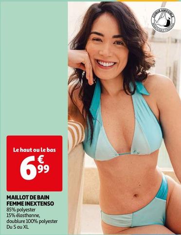 Inextenso - Maillot De Bain Femme offre à 6,99€ sur Auchan Hypermarché
