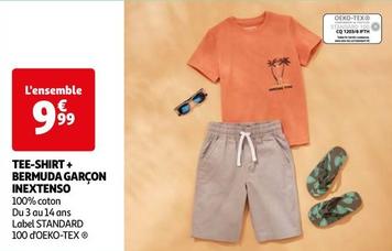 Inextenso - Tee-Shirt + Bermuda Garçon offre à 9,99€ sur Auchan Hypermarché