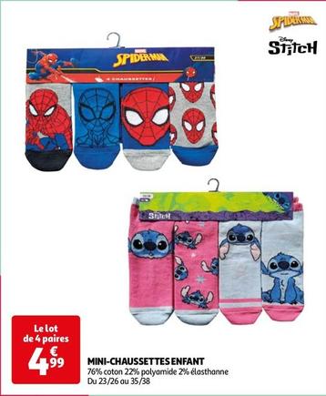 Mini-Chaussettes Enfant offre à 4,99€ sur Auchan Hypermarché