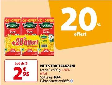 Panzani - Pates Torti  offre à 2,95€ sur Auchan Supermarché