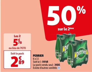 Perrier - 6x1l offre à 2,89€ sur Auchan Supermarché