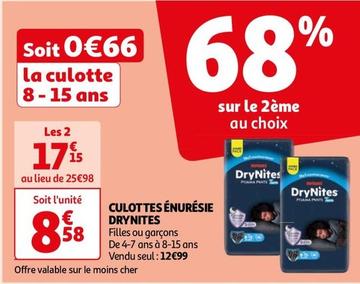 Drynites - Culottes Énurésie offre à 8,58€ sur Auchan Supermarché