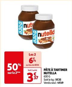 Nutella - Pate A Tartiner  offre à 3,37€ sur Auchan Supermarché