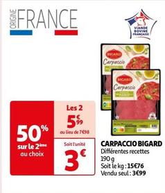 Bigard - Carpaccio offre à 3€ sur Auchan Supermarché