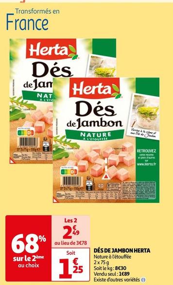 Herta - Dés De Jambon offre à 1,25€ sur Auchan Supermarché
