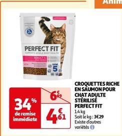 Perfect Fit - Croquettes Riche En Saumon Pour Chat Adulte Stérilisé offre à 4,61€ sur Auchan Supermarché