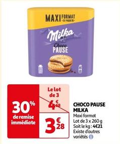 Milka - Choco Pause offre à 3,28€ sur Auchan Supermarché