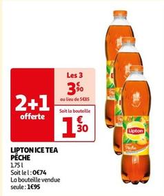 Lipton - Ice Tea Pêche offre à 1,3€ sur Auchan Supermarché