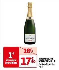 Veuve Emille - Champagne  offre à 17,9€ sur Auchan Supermarché