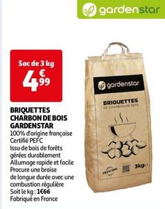 Gardenstar - Briquettes Charbon De Bois offre à 4,99€ sur Auchan Supermarché