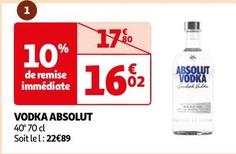 Absolut - Vodka offre à 16,02€ sur Auchan Supermarché