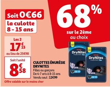 Drynites - Culottes Énurésie offre à 12,99€ sur Auchan Supermarché
