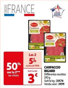 Bigard - Carpaccio offre à 3,99€ sur Auchan Supermarché