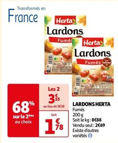 Herta - Lardons offre à 2,69€ sur Auchan Supermarché