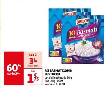 Lustucru - Riz Basmati 10min offre à 1,75€ sur Auchan Supermarché