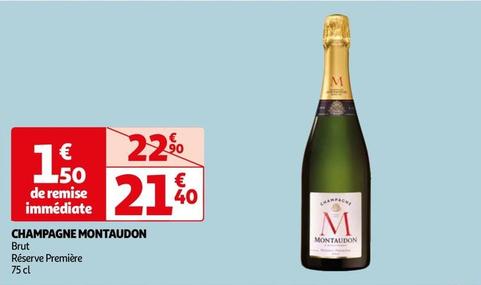 Champagne Montaudon offre à 21,4€ sur Auchan Supermarché