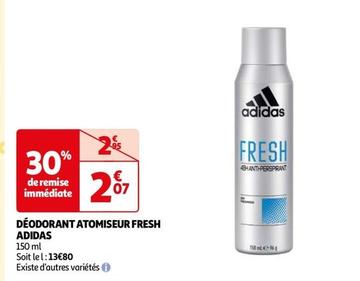 Adidas - Déodorant Atomiseur Fresh offre à 2,07€ sur Auchan Supermarché
