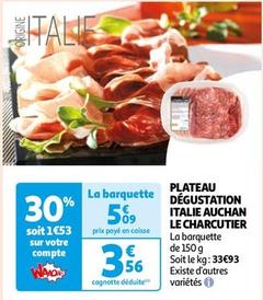 Auchan - Plateau Dégustation Italie Le Charcutier offre à 3,56€ sur Auchan Supermarché