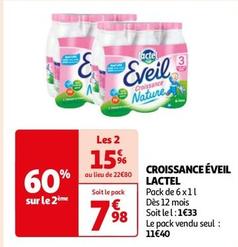 Lactel - Croissance Éveil offre à 11,4€ sur Auchan Supermarché