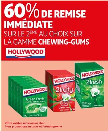 Hollywood - Sur La Gamme Chewing-gums offre sur Auchan Supermarché