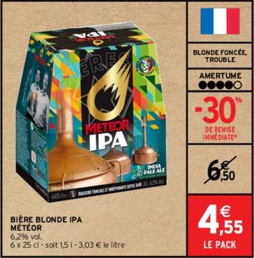 Brasserie Météor - Bière Blonde Ipa offre à 4,55€ sur Intermarché Contact