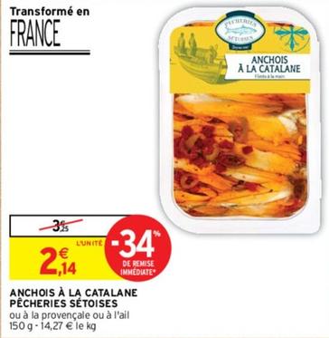 Pêcheries Sétoises - Anchois À La Catalane offre à 2,14€ sur Intermarché Express