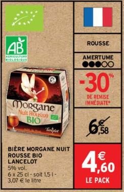 Lancelot - Bière Morgane Nuit Rousse Bio offre à 4,6€ sur Intermarché Express