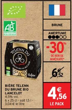 Brasserie Lancelot - Bière Telenn Du Brune Bio offre à 4,56€ sur Intermarché Express