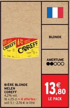 Brasserie Coreff - Bière Blonde Melen offre à 13,8€ sur Intermarché Express