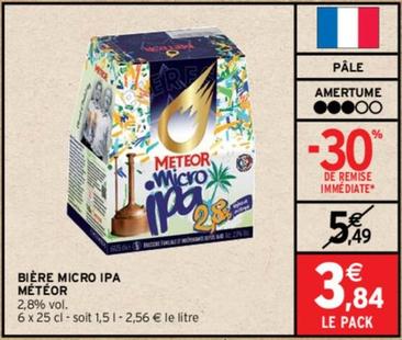 Météor - Bière Micro Ipa  offre à 3,84€ sur Intermarché Hyper