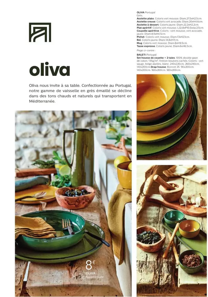 Oliva - Assiette Plate offre à 8€ sur Alinéa