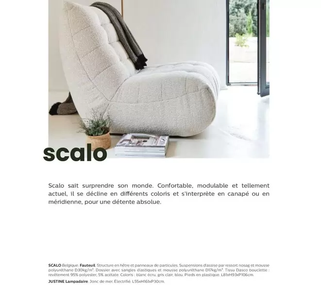 Scalo Fauteuil offre sur Alinéa