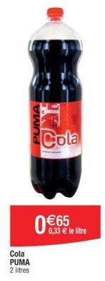 Puma - Cola offre à 0,65€ sur Cora