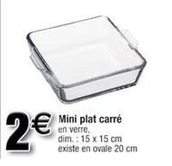 Mini Plat Carré offre à 2€ sur Cora