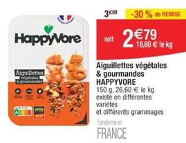 HappyVore - Aiguillettes Végétales & Gourmandes offre à 2,79€ sur Cora