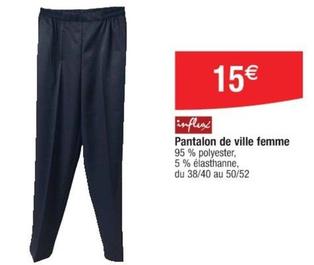 Influx - Pantalon De Ville Femme offre à 15€ sur Cora