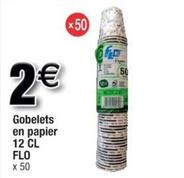 Flo - Gobelets En Papier 12CL offre à 2€ sur Cora