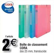 Cora - Boîte De Classement offre à 2€ sur Cora