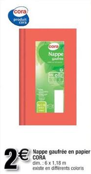Cora - Nappe Gaufrée En Papier offre à 2€ sur Cora