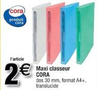 Cora - Maxi Classeur offre à 2€ sur Cora