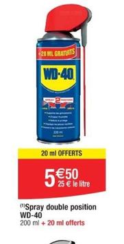Wd-40 - Spray Double Position offre à 5,5€ sur Cora