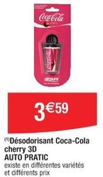 Coca Cola - Désodorisant Cherry 3d Auto Pratic offre à 3,59€ sur Cora