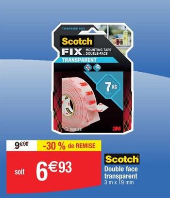 Scotch - Double Face Transparent offre à 6,93€ sur Cora