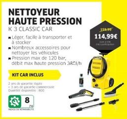 Nettoyeur Haute Pression offre à 114,99€ sur Cora