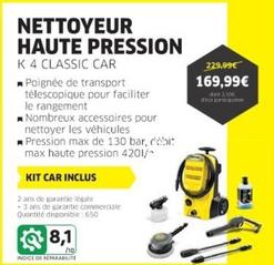 Nettoyeur Haute Pression offre à 169,99€ sur Cora