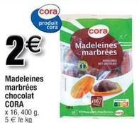 Cora - Madeleines Marbrées Chocolat offre à 2€ sur Cora