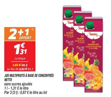 Netto - Jus Multifruits À Base De Concentrés  offre à 1,31€ sur Netto