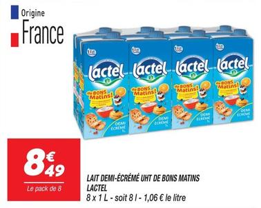 Lactel - Lait Demi Écrémé UHT De Bons Matins offre à 8,49€ sur Netto