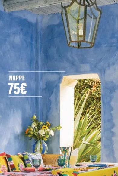 Nappe offre à 75€ sur Monop'
